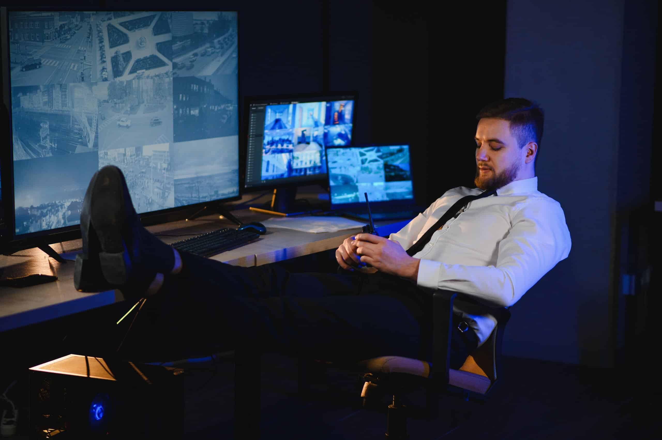 Inattentive guard at security monitors - Pennsylvania Negligent Security Lawyers.